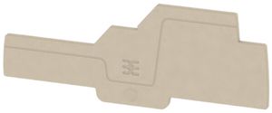 Abschlussplatte Weidmüller A-Reihe AEP IO23 108.15×2.1mm, beige