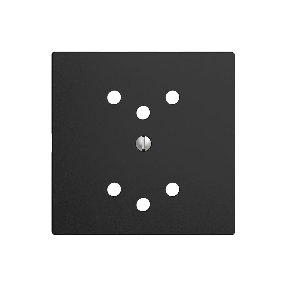 Frontplatte EDIZIOdue 2×T12 schwarz