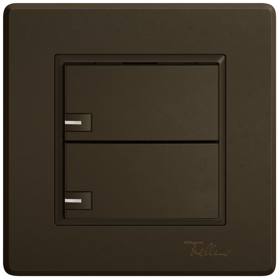 UP-Universaltaster EDIZIO.liv UNI SNAPFIX® 5…48V m.LED blau 2× 1-Tbed.br