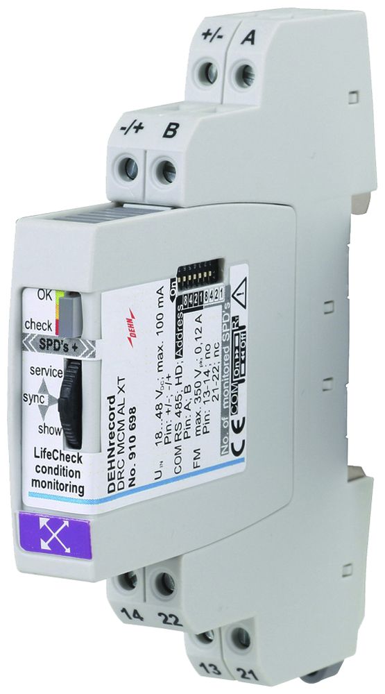 Misuratore INC DEHN/elvatec SE DRC MCM AL XT per BLITZDUCTOR XT