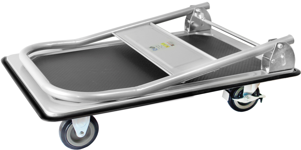 Chariot à plate-forme gris anthracite rabattable 920 x 610 x 860 mm