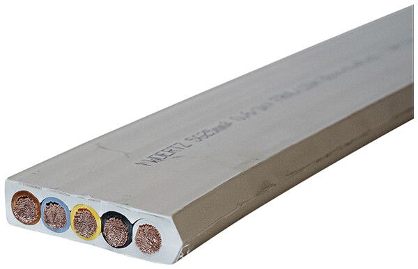 Flachkabel Woertz 5×25mm² halogenfrei grau UV B2ca