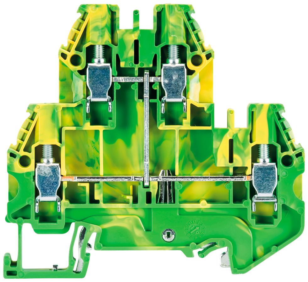 Borne de terre joignable Wieland WT 4 E PE 0.14…6mm² vert/jaune