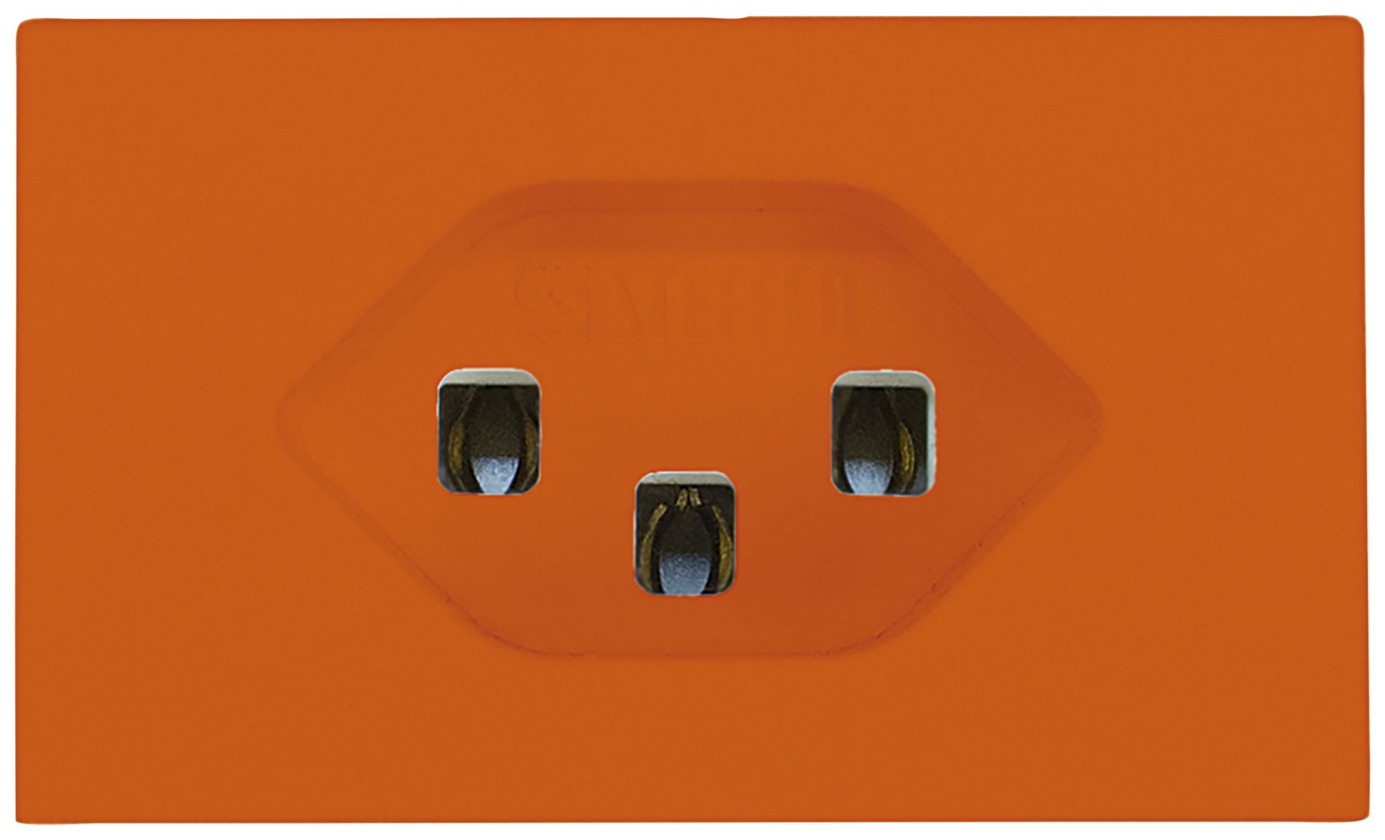 FLF-Steckdose A. Steffen 1×Typ 23 16A 250V 62.5mm×37.5mm orange