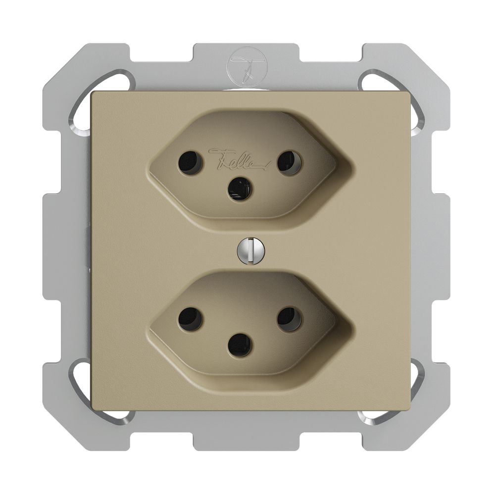 UP-Steckdose EDIZIOdue 2×T13 sand