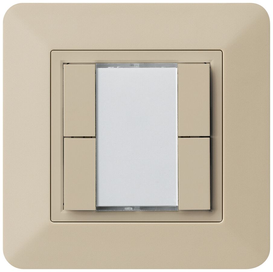 Pulsante multifunzionale AP kallysto.trend KNX RF 4×beige