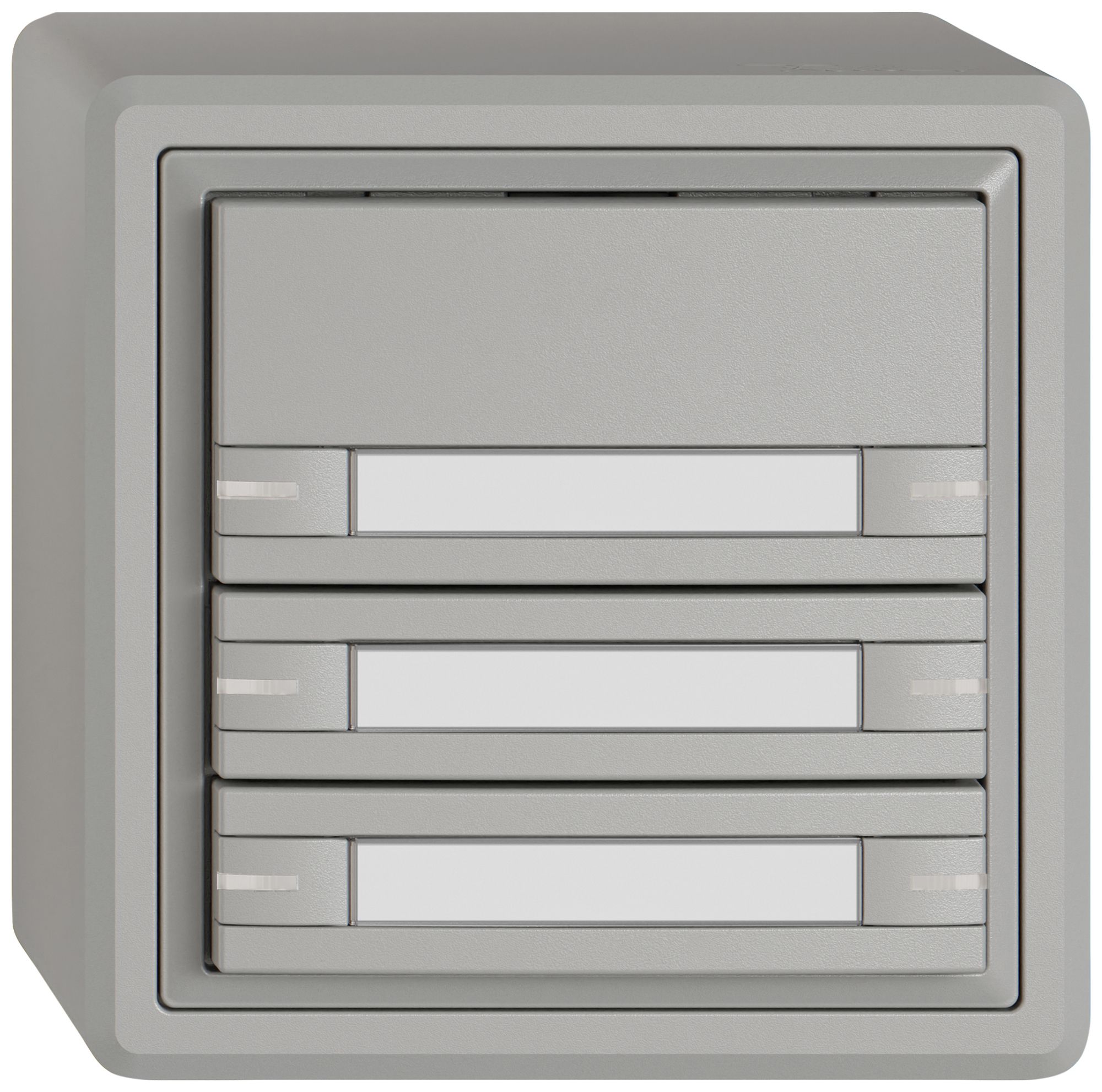 Pulsante KNX RGB AP EDIZIO.liv SNAPFIX® sensore temp.RGB-LED targ.6× com.1T grc