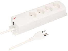 Steckdosenleiste MH 4×T13 Prime-Line Td 3×1mm² 3m weiss