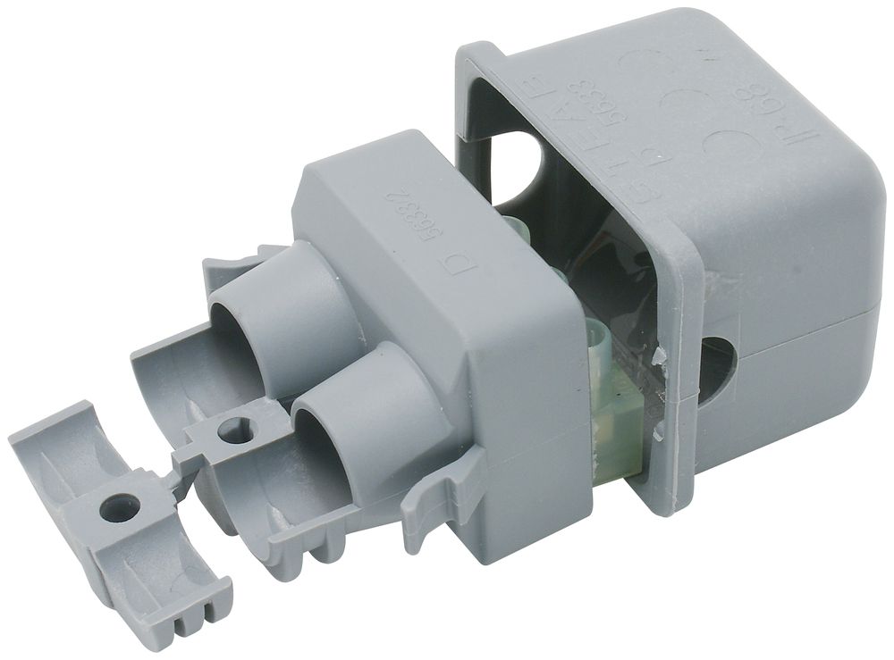 Verbinderbox Paguro IP68 schwarz für Rohr 8…17.5mm