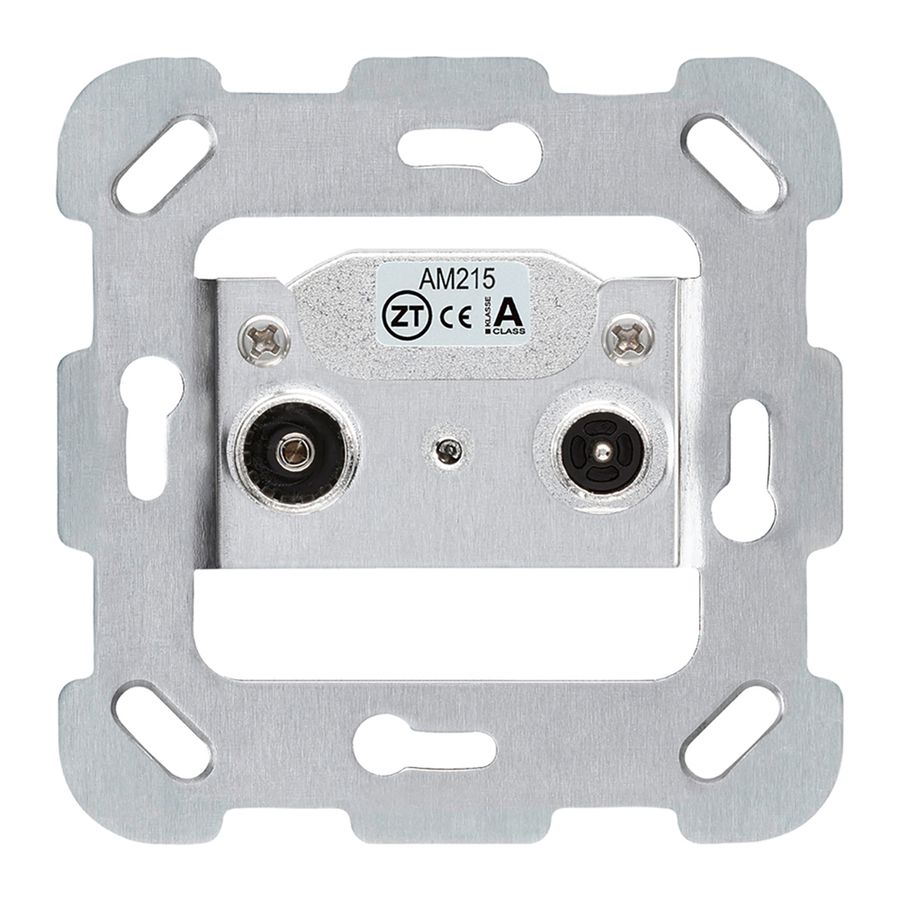 Intérieur pour prise antenne Hager R/TV montage F 14dB 2GHz