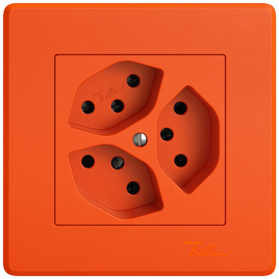 UP-Steckdose EDIZIO.liv SNAPFIX® 3×T13 3×S or