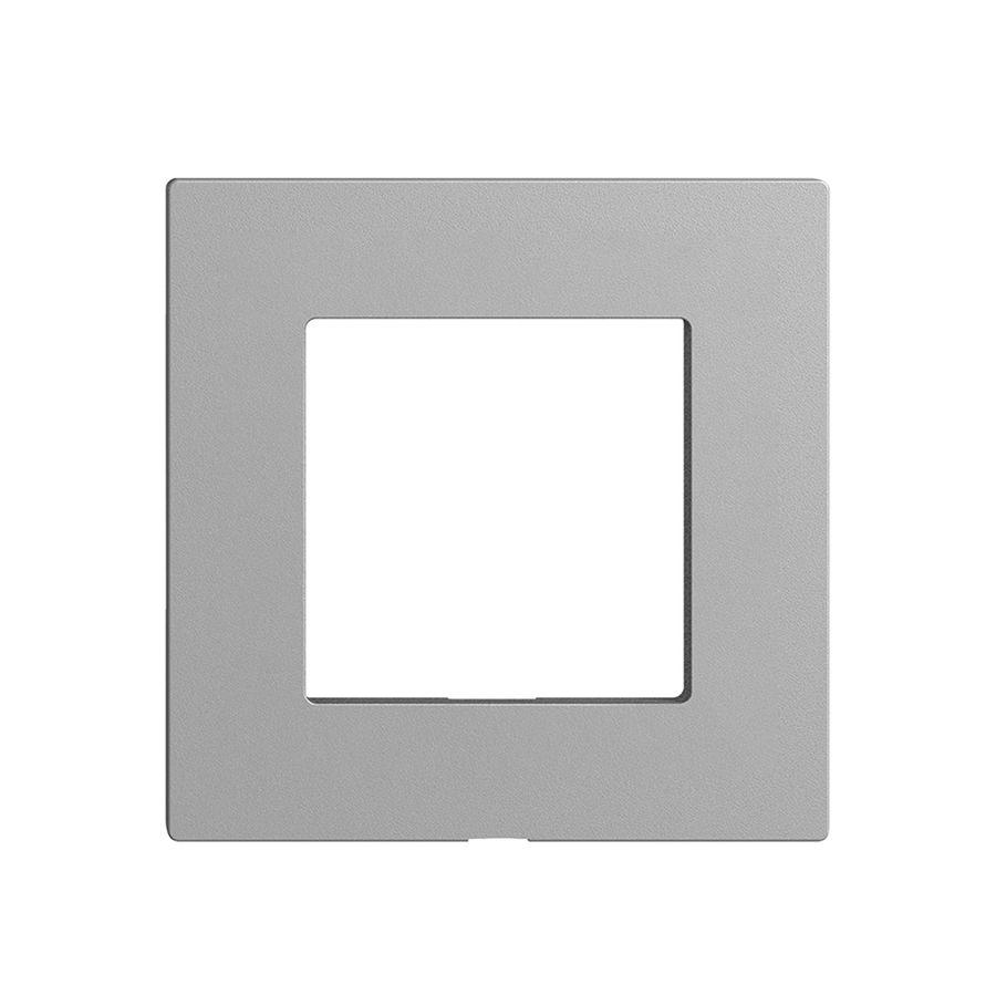 Frontplatte Edue Wiser für Abdeckset, ohne Beschriftung, IP20, 60×60mm, silver