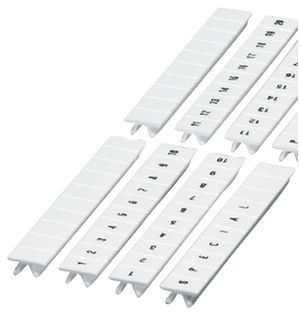 Ruban Zack ZB 61…70 blanc impression horizontale à 10 étiquettes 5mm