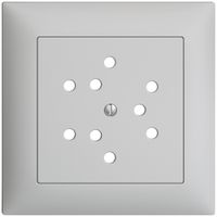 Kit frontal EDIZIOdue gris clair 88×88mm 3×T12