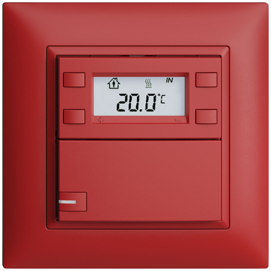 Poussoir RTH ENC KNX 1× EDIZIOdue FMI berry, avec LED RGB