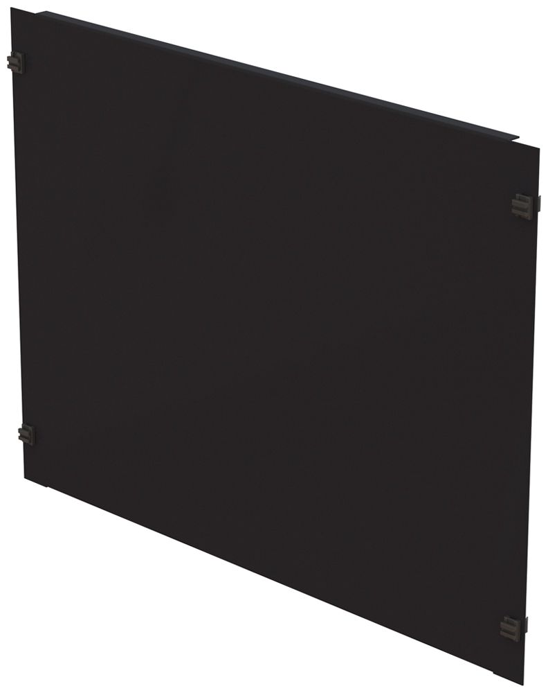 Blindplatte 19" Schnellverschluss 8HE Stahl schwarz