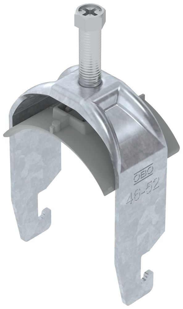 Fixation rapide BET 2056 pied à U mat.synthétique 46…52mm 1×câble acier Zn-ch-im