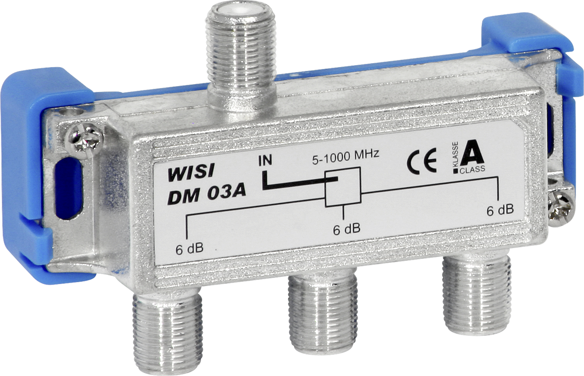 F-Verteiler WISI DM03B 3-fach 5.9dB 5…1000MHz