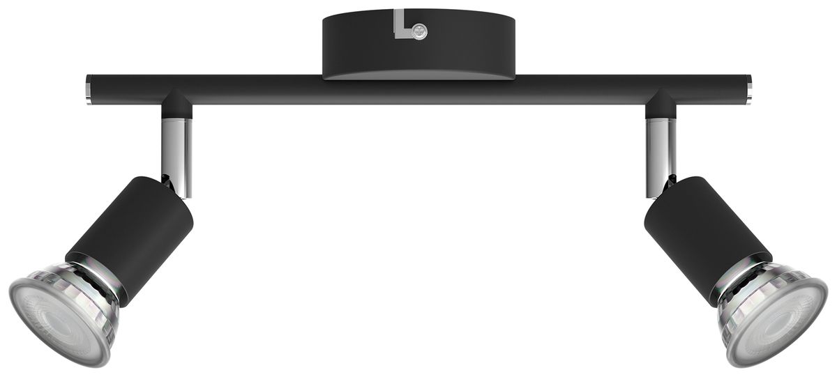 Spot Philips Limbali GU10 2×50W 324×130mm nero