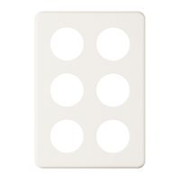 Abdeckplatte 3×2 6×43mm weiss