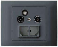 EB-Antennendose TV-R-Daten HMS kallysto 19dB anthrazit