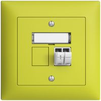 UP-Audiodose Push Type EDIZIOdue FMI, 1×, Beschriftungsset, lemon