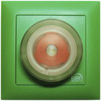 UP-Nottaster BSW grün, mit LED rot