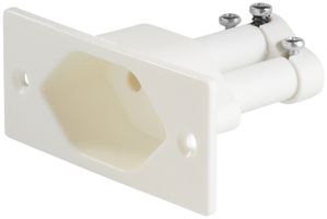 Prise INC 1×T13, blanc, 63×28 LNPE 250V 10A avec bornes à vis