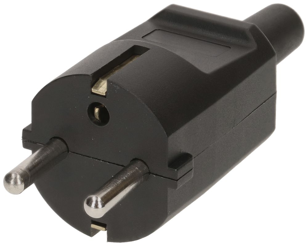 Stecker Schuko MAX HAURI L+N+PE 16A 250V 0.75…1.5mm² schwarz