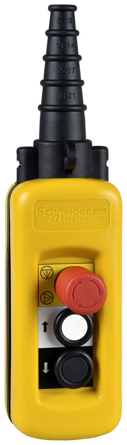 Hängetaster Schneider Electric Harmony XAC 1.2A IP65 80×314×107mm gb