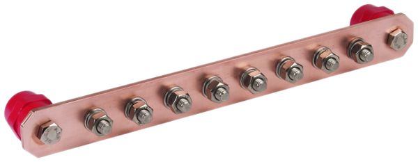 Potentialausgleichsschiene DEHN/elvatec Cu 8×M10×25mm