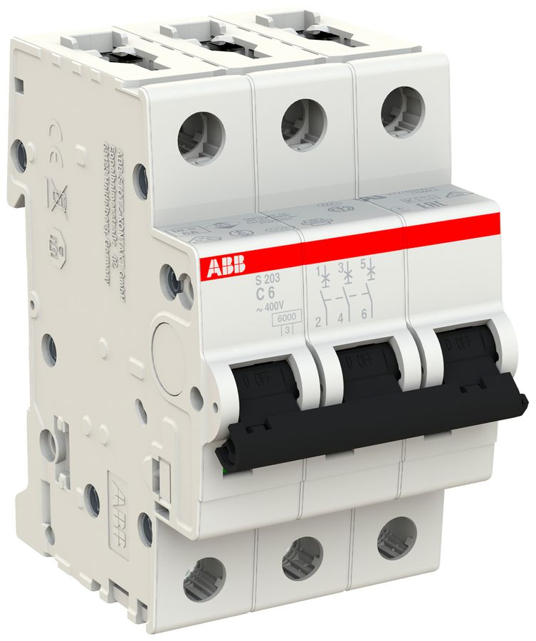 Disjoncteur ABB S203-C6 6A C 6kA