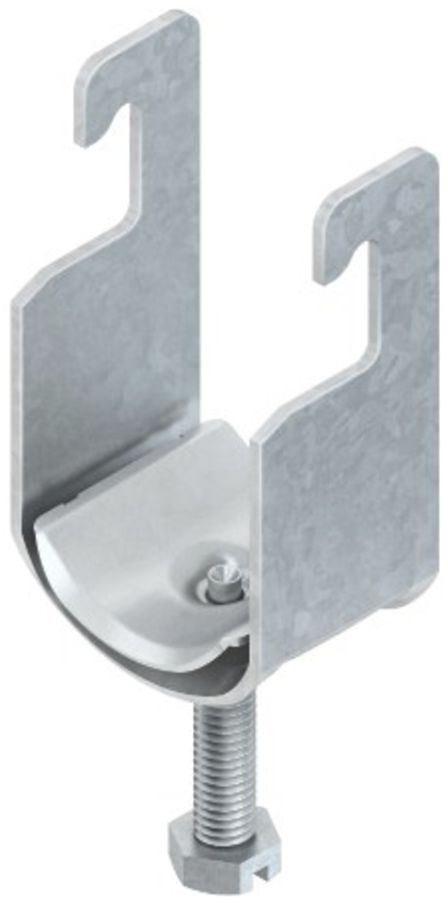 Bride de fixation universelle Niedax, pour 1 câble, Ø 16…22 mm, zingué au feu