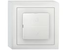 Interrutore per tapparelle AP Sidus, 1-canale, bianco