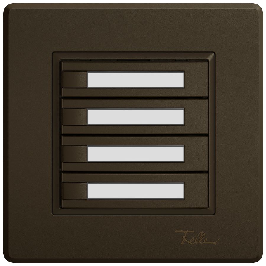 Pulsante KNX RGB INC EDIZIO.liv SNAPFIX® sensore temp.s.LED targ.4× com.1T ma