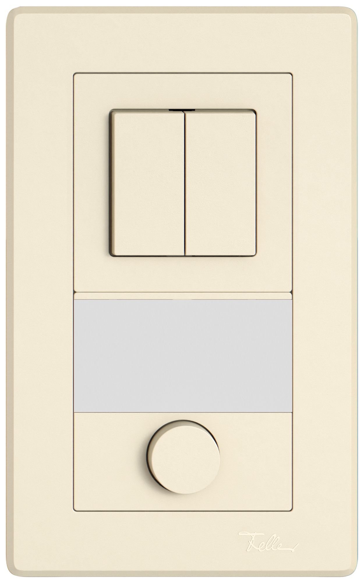 UP-Kombination EDIZIO.liv SNAPFIX® 2×1 156×96mm Schema 1/3+3/1L+Schliesser crema