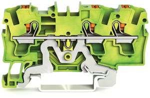 Borne de protection WAGO TOPJOB-S 4mm² 3L vert/jaune série 2204