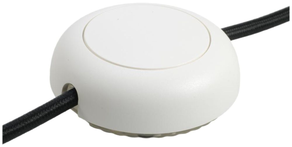 LED-Schnur-Tastdimmer ELBRO weiss rund, 5…100W/VA Ø75 H=26mm