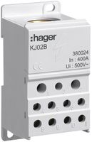 Verteilerblock Hager 400A 1P 1.5…185mm² 45×95×50mm