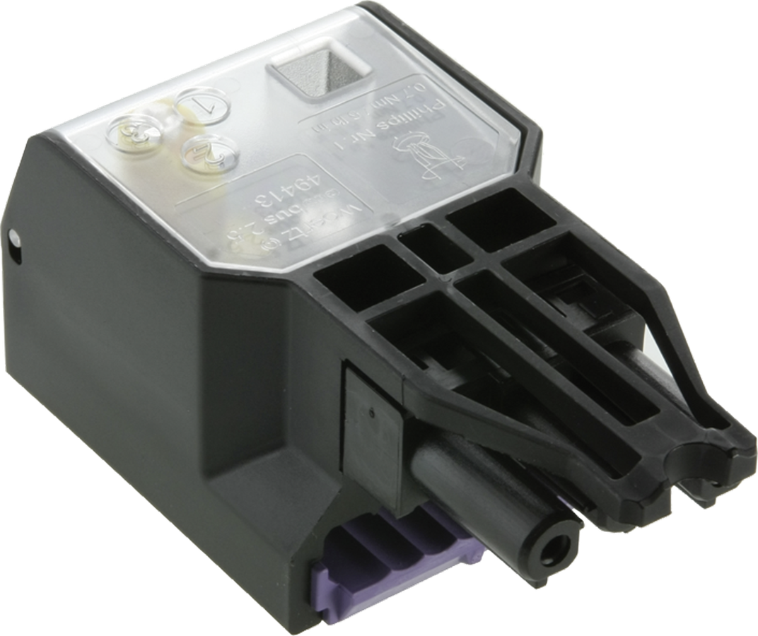 Boîte de dérivation Woertz pour câble plat Combi/DALI choix des phases 3P C1