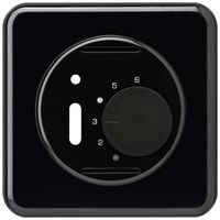 UP-Frontset basico schwarz für Raumthermostat mit Schalter