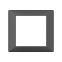 Cadre de recouvrement SIDUS 1×1 anthracite 80×86mm