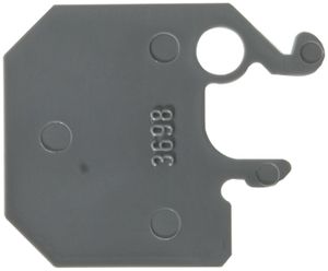 Abschlusswand Woertz 2.5 grau