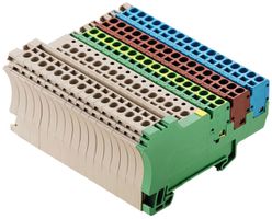 Sensor-/Aktor-Reihenklemme Weidmüller ZIA 1.5/4L-PE/16/KB Zugfeder 1.5mm² beige