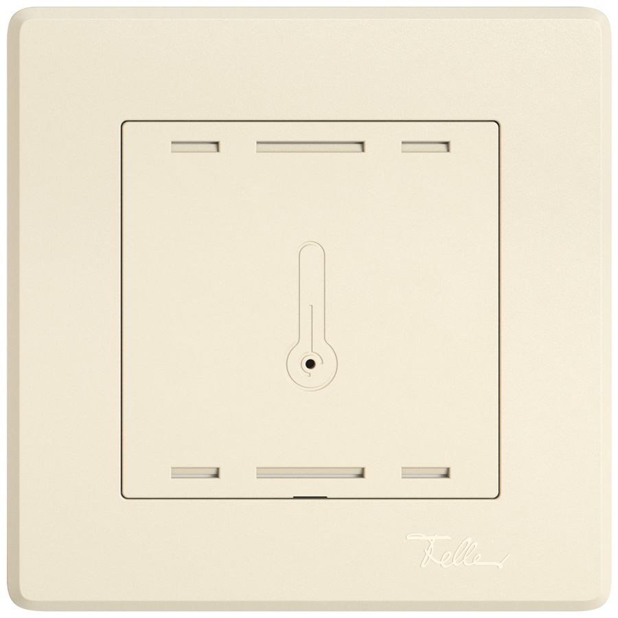 Commande p.capteur de température ENC EDIZIO.liv Wiser SNAPFIX® 96×96mm cr