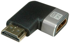 Adattatore ROLINE HDMI→HDMI sp/pr 8K@60Hz UHD-2 90° passivo nero