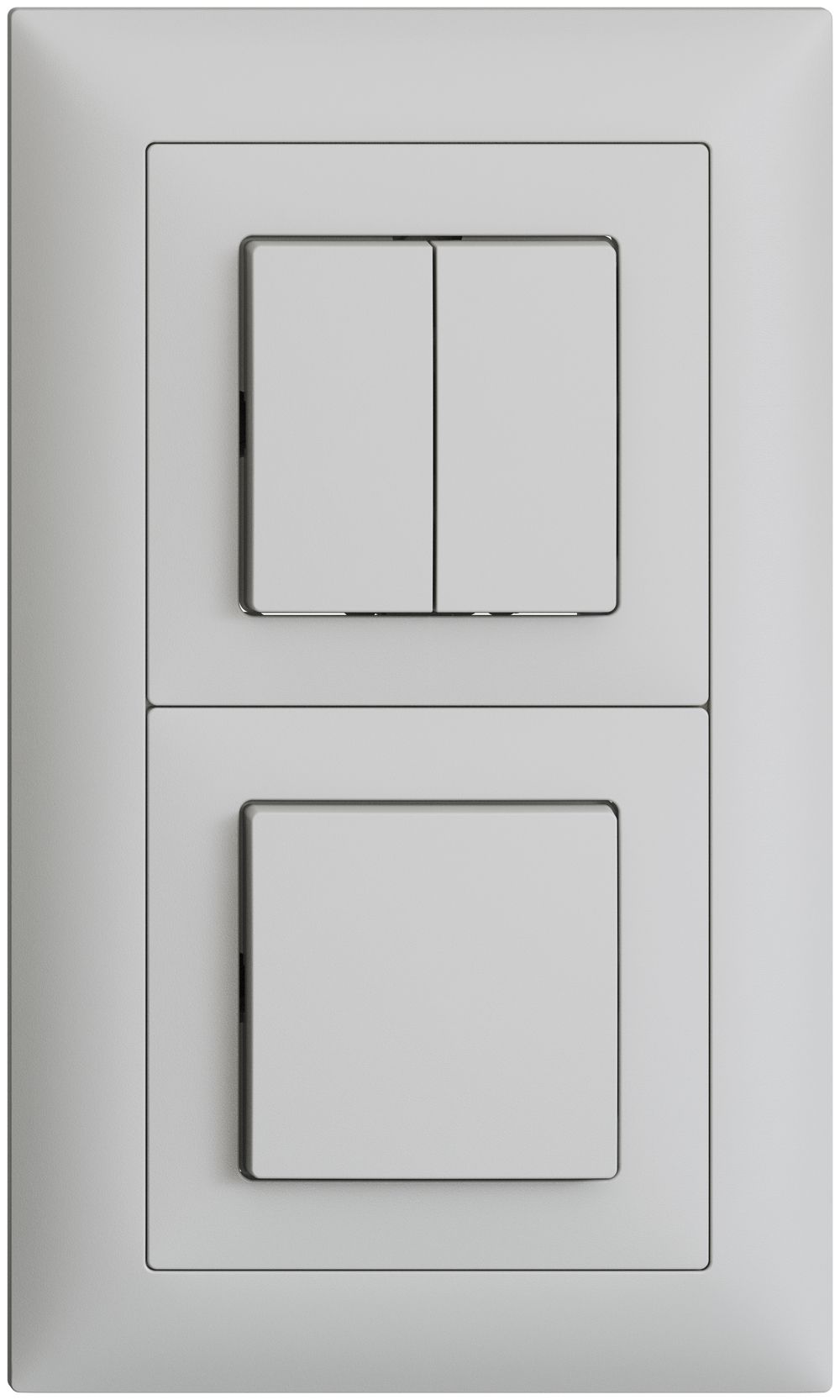 UP-Kombination EDIZIOdue 1/1P+3/1P hellgrau