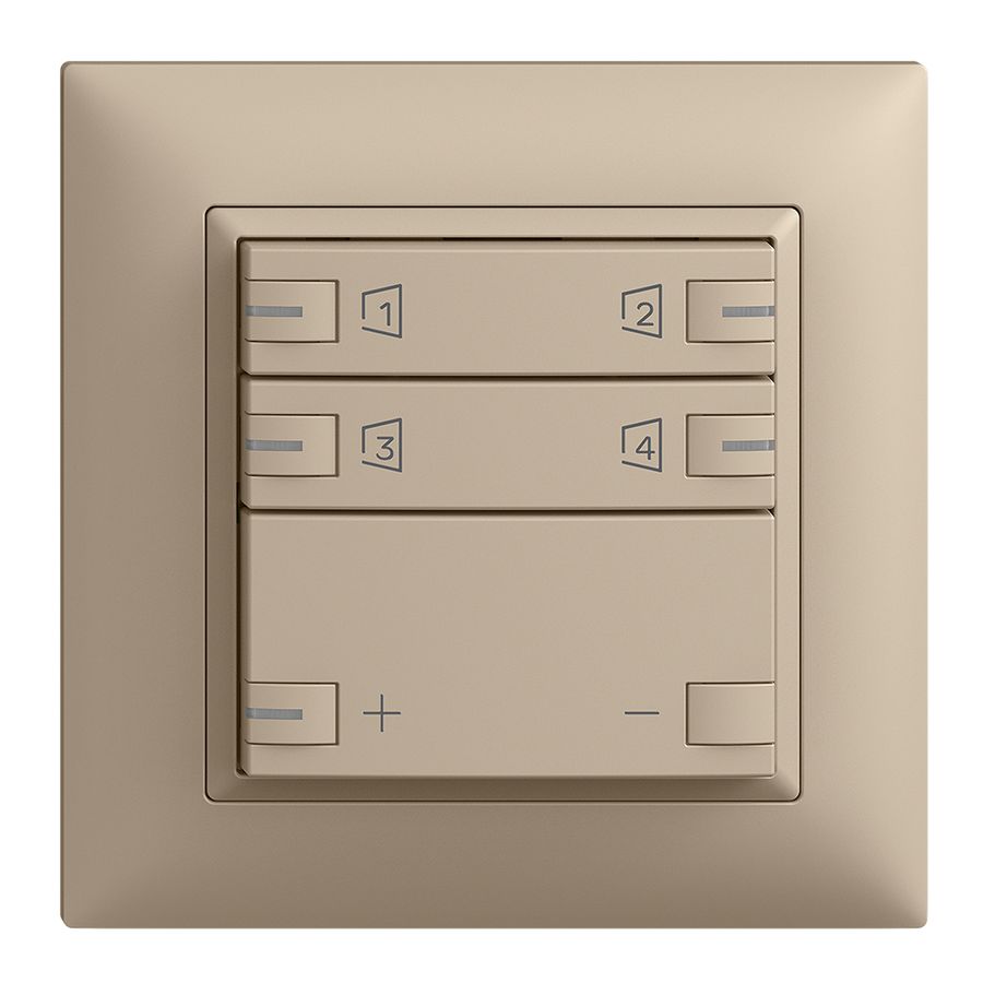 Kit montaggio INC Edue zeptrionAIR, WLAN, dimmer, RGB-LED, 2×tasto, 2×comm.sa