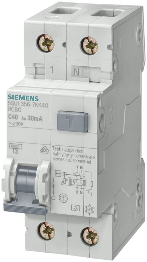Disjoncteur différentiel Siemens SENTRON 1LN B-25A 6kA, 30mA typeA