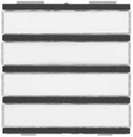 Ruftaster Halbaufsatz Hager elcom.one/elcom.modesta für 4 Wohnungen